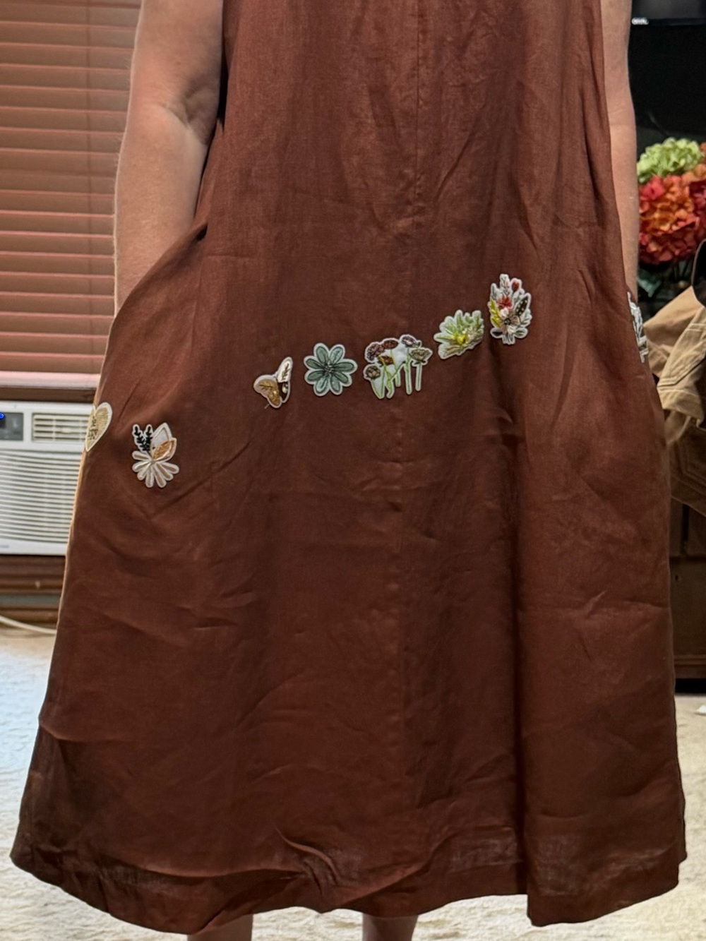 philosophy 100% linen personalized whimsical BoHo dress